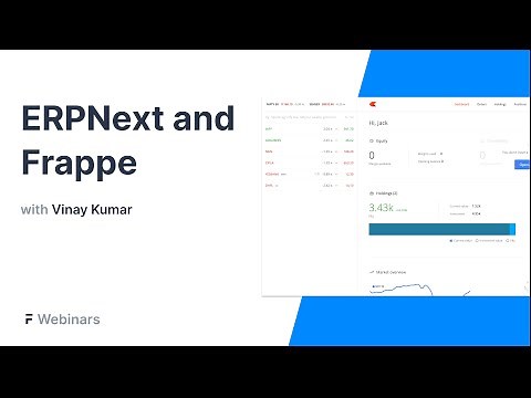 Using ERPNext and Frappe Framework at Zerodha