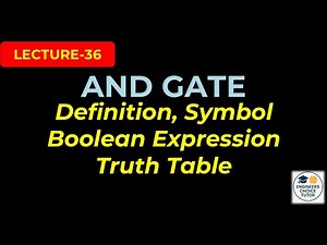 AND Gate | Truth Table, Symbol, Boolean Expression & Analogy | Digital System Design | Lecture-36
