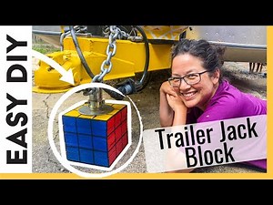 DIY Trailer Jack Block | How To Make Your Own Trailer Jack Stand | Rubik's Cube Jack Block