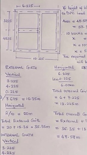 How to calculate the number of blocks for sub-structural walling #block