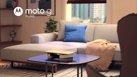 Simple Mobile | Motorola Moto g Pure | Locked | 32GB | 4000 mAh Battery | 13 MP Dual Camera System | 6.5" Max Vision HD+ Display | Blue