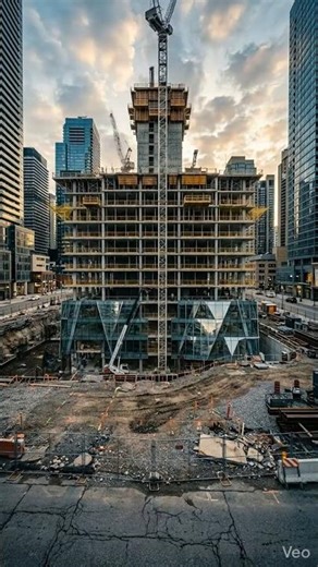 Building a beautiful Futuristic Glass Megastructure Skyscraper