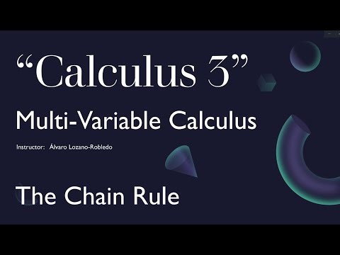 Multivariable Calculus - 15 - Quick Intro to the Chain Rule