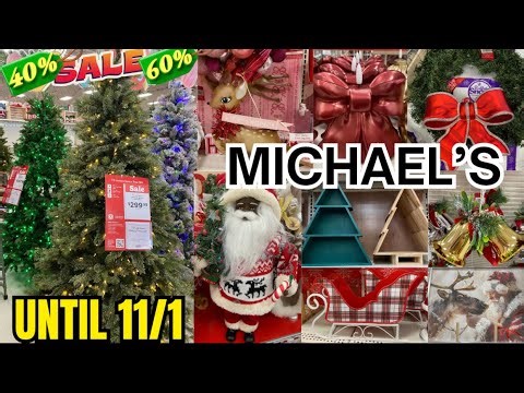 MICHAEL’S CHRISTMAS UP TO 60% OFF TREE SALE UNTIL 11/01!!!