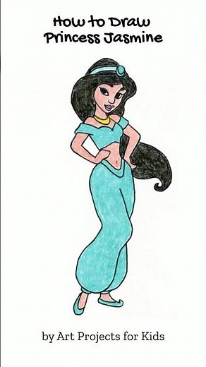 How to Draw Princess Jasmine