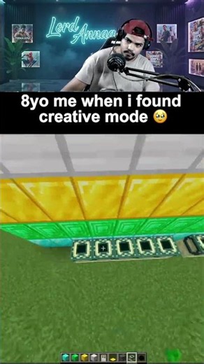 POV: 8-Year-Old Me Found Creative Mode for the First Time 😂 #shorts #minecraft