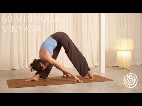 60 Minute Dynamic Vinyasa Yoga Flow | Rooted in Earth (Lydia Buckler)