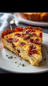 Bacon and Cheese Crustless Quiche ...... Full Recipe in Coʍmеոτ 💬 | Made By Luna