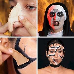 ¡Looks espeluznantes de maquillaje de Halloween y efectos especiales! ¡Trato o truco!: | Ideas en 5 minutos