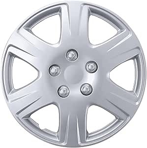 BDK (1Pc Replacement Premium 15 Inch Hubcap 15" Wheel Rim Cover Hub Caps OEM Style Snap On for Car Truck SUV