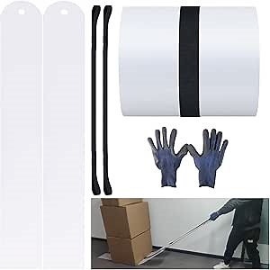 2 Set Appliance Sliders for Kitchen Appliances, 60" X 8" Appliance Mover with Pull Strap & Protective Glove for Tile Floors and Hardwood Floors, Glides Easily