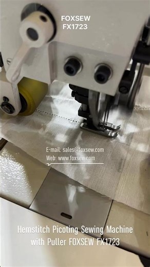 Double Needle Hemstitch Picoting Sewing Machine with Puller