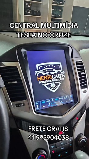 Instalação da Central Multimídia Tesla no Cruze