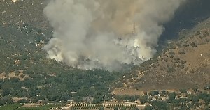 Interactive 3D map shows Monte Fire perimeter, evacuation zones