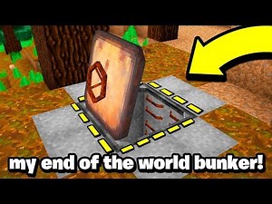 my Minecraft server is ending in 3 days.. so i built a bunker!