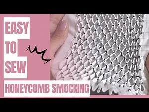How to sew a perfect Honeycomb smocking #1 || Honeycomb smocking || Canadian smocking ||