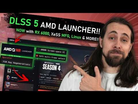 HUGE Update!! AMD NR Launcher now works with RX 6000!! DLSS 5, XeSS MFG & More!!
