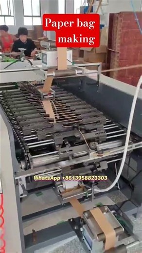 High quality paper bag making machine, Twisted Handle making machine #paperbag