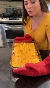 Delicious Doritos taco bake Olivia uses crescent rolls, Doritos, groud beef, sour cream, salsa, taco seasoning and cheese to make a yummy taco bake dish. This original video was produced by Network Media LLC and Olivia | Olivia