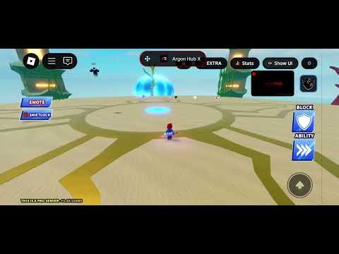 Testing Argon hub X in blade ball