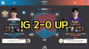 IG 2-0 UP 虎扑现状+赛后数据雷达图 | LPL夏季赛组内赛_游戏热门视频