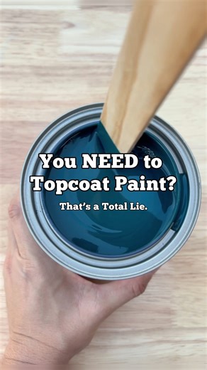 Julia | Furniture Flipping | Home DIY Projects | Easy Tutorials on Instagram: "Comment “NO TOPCOAT” for the link to this game-changing paint! If you’ve ever painted furniture, cabinets, or bathroom vanities, you know the struggle—finding a durable finish without adding multiple layers of topcoat. This self-sealing enamel changes the game. It’s rock solid, scratch-resistant, and 90% cured in just four hours, so you’re not stuck waiting days for a project to dry. Plus, you can recoat in just 1 to 