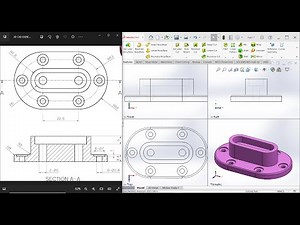 How to Create Simple 3D model in SolidWorks | 3D part in Solidworks
