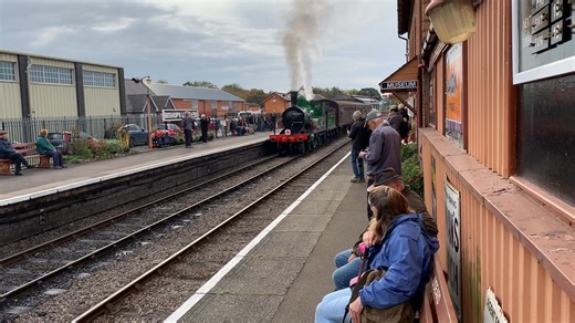 5.7K views · 177 reactions | The very handsome London and South Western Railway T3 departs Bishops Lydeard on Saturday 18th October. | Taunton Model Railway Group | Facebook