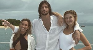 Delta Goodrem and Matthew Copley share rare loved-up photo