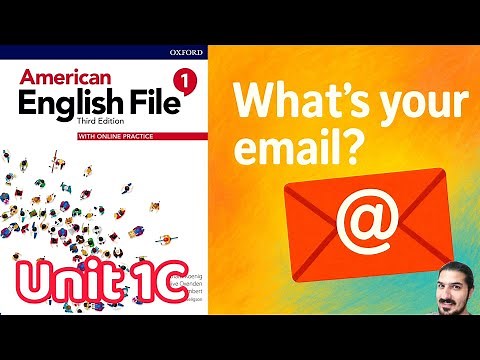 Unit 1C What’s Your Email? | Possessive Adjectives, Alphabet, /oʊ/ /uː/ /ɑː/ – AEF Book 1 (3rd Ed.)