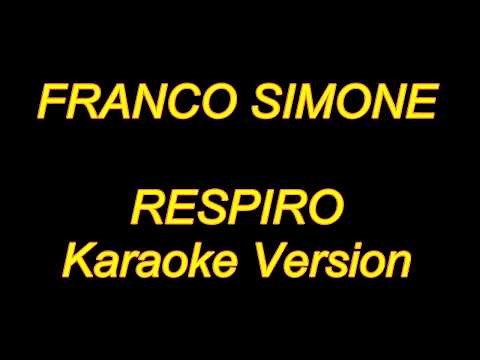 Franco Simone - Respiro (Karaoke Lyrics) NUEVO!!