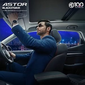 Experience opulence that touches the sky when you drive the MG ASTOR BLACKSTORM. With the most affordable panoramic skyroof in the segment, open up to a new dimension of luxury. Price starts at ₹14.47* Lakh, book a test drive today. #MGAstor #AdvanceToBlack #AstorBlackStorm #100YearsOfDrivingSmiles #MorrisGaragesIndia #MGMotorIndia | Morris Garages India