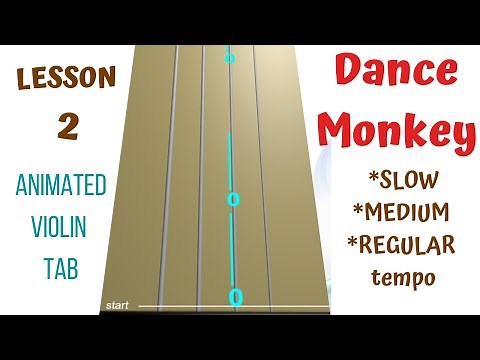 DANCE MONKEY 🐒 Tones & I | LIVE Violin🎻 LESSON 2 | Animated Violin TAB | Play Along Violin Tutorial