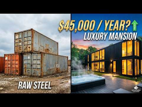 I Built a 6-Unit Shipping Container Mansion in the Woods (Full Tour & ROI)
