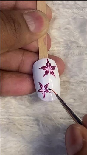Day 24 | Easy Flower Nail Art Using Dotting Tool | Gel Polish Floral Design Tutorial #nailart #nails