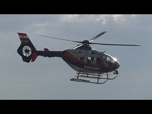 Flugpolizei Eurocopter EC 135 P2+ takeoff and landing at Graz Airport | OE-BXY