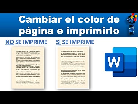 HOW TO CHANGE THE PAGE COLOR AND BE ABLE TO PRINT IT