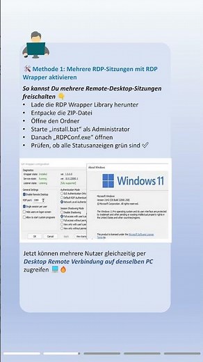 🚀Mehrere Desktop Remote Verbindung gleichzeitig? So klappt’s auf EINEM PC!#pc #remote #connect #tip
