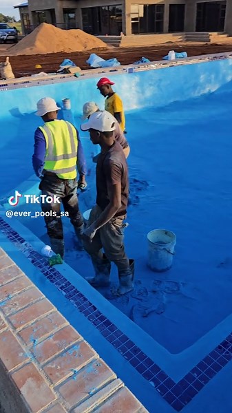 Marbelite Sky Blue Swimming Pool Finishing in Limpopo