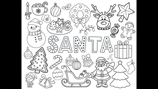 CHRISTMAS COLORING PAGES, Christmas Coloring Activity, Printable Coloring, Instant Download, Stocking Stuffer, Christmas Gift, Kids Crafts - Etsy