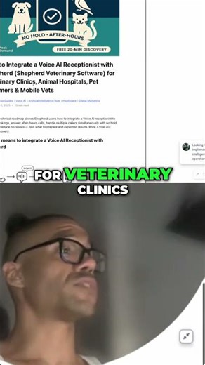 Voice AI Integration with Shepherd: Veterinary Clinics #shorts