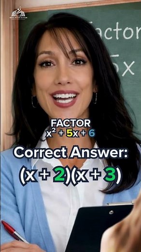 factor x 2 + 5x + 6 #math #maths