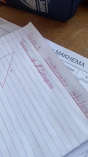 Theorem of Pythagoras grade 8