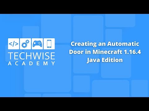 Minecraft: Use a Command Block to Create an Automatic Door in v1.16.4 Java Edition