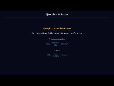 MODULO 7: Conversión de unidades en la tecnoloogía agropecuaria.