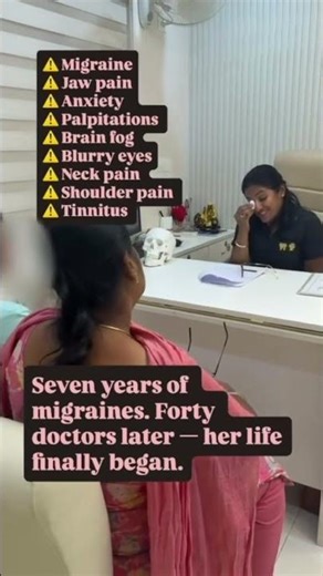 7 years of pain.40 doctors.Migraine. Brain fog.No clarity.