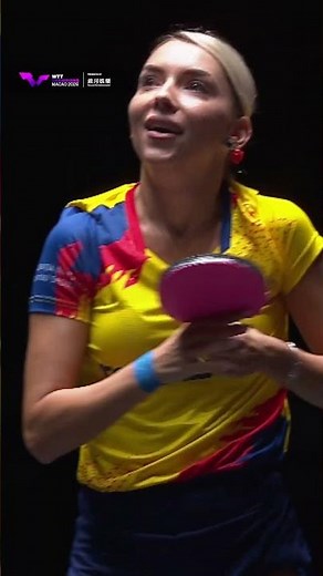 🫶🫶🫶 Bernadette Szocs is through to the Quarterfinal! #WTTMacao #TableTennis