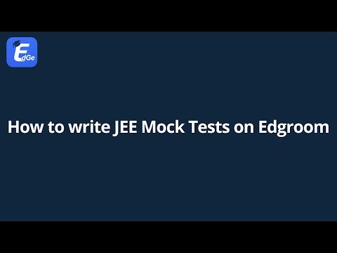 How to write Mock Test on Edgroom