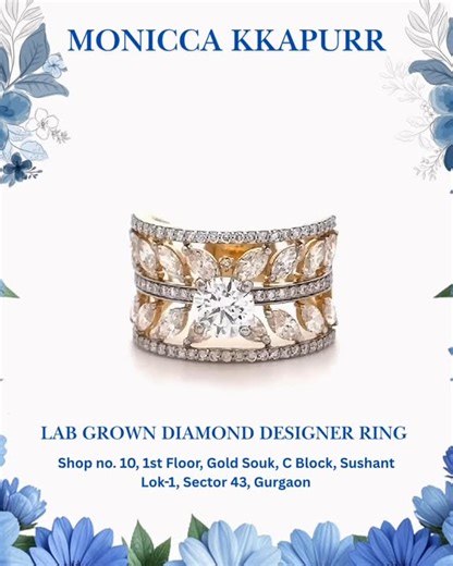 MONICCA KKAPURR on Instagram: "Last night, after closing the showroom, this beautifully designed lab grown diamond ring that we has customised was still on my table💖 So quiet… yet full of meaning✨ Tomorrow it will leave us, and start a new life on someone’s finger, witnessing love, fights, laughter, and growing old together.👀❤️ . Get your dream design customisation . 📞 Get in Touch: +91 9650022769 for queries and more designs. . 📍 Visit Us: Shop no. 10, 1st Floor, Gold Souk, C Block, Sushant