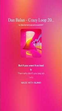 Dan Balan:Crazy Loop (Cover)2025 remix #music #trythatinasmalltown #remix #besteurodance #hit #song